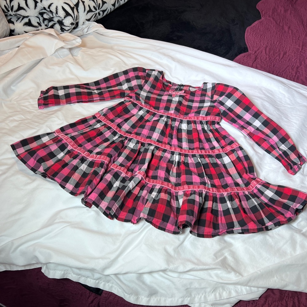 Hanna Andersson Vibrant Plaid Cotton Dress